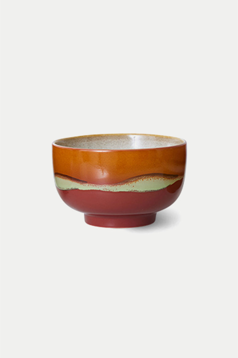 HKLIVING Orange 70s Ceramics Noodle Bowl