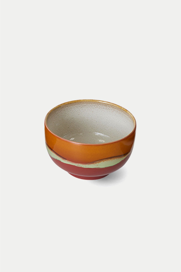 HKLIVING Orange 70s Ceramics Noodle Bowl