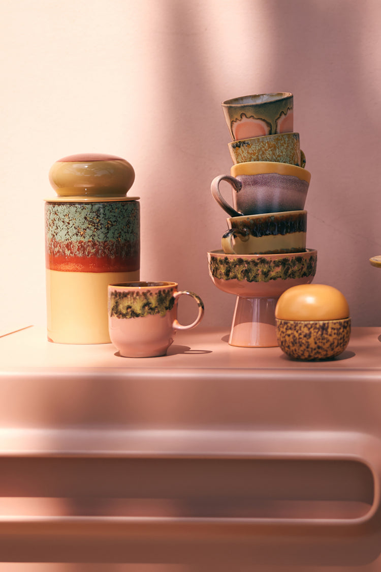 HKliving Lush 70s Ceramics Cafe Mug