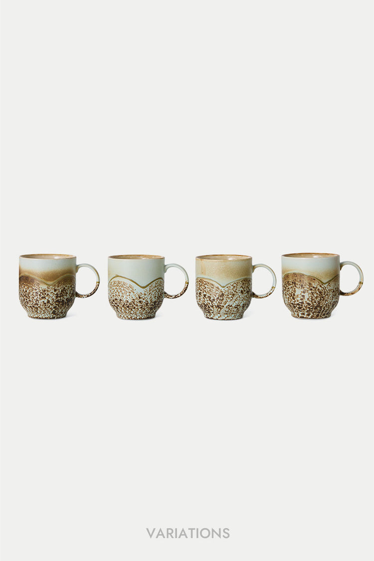 HKliving Shell 70s Ceramics Cafe Mug