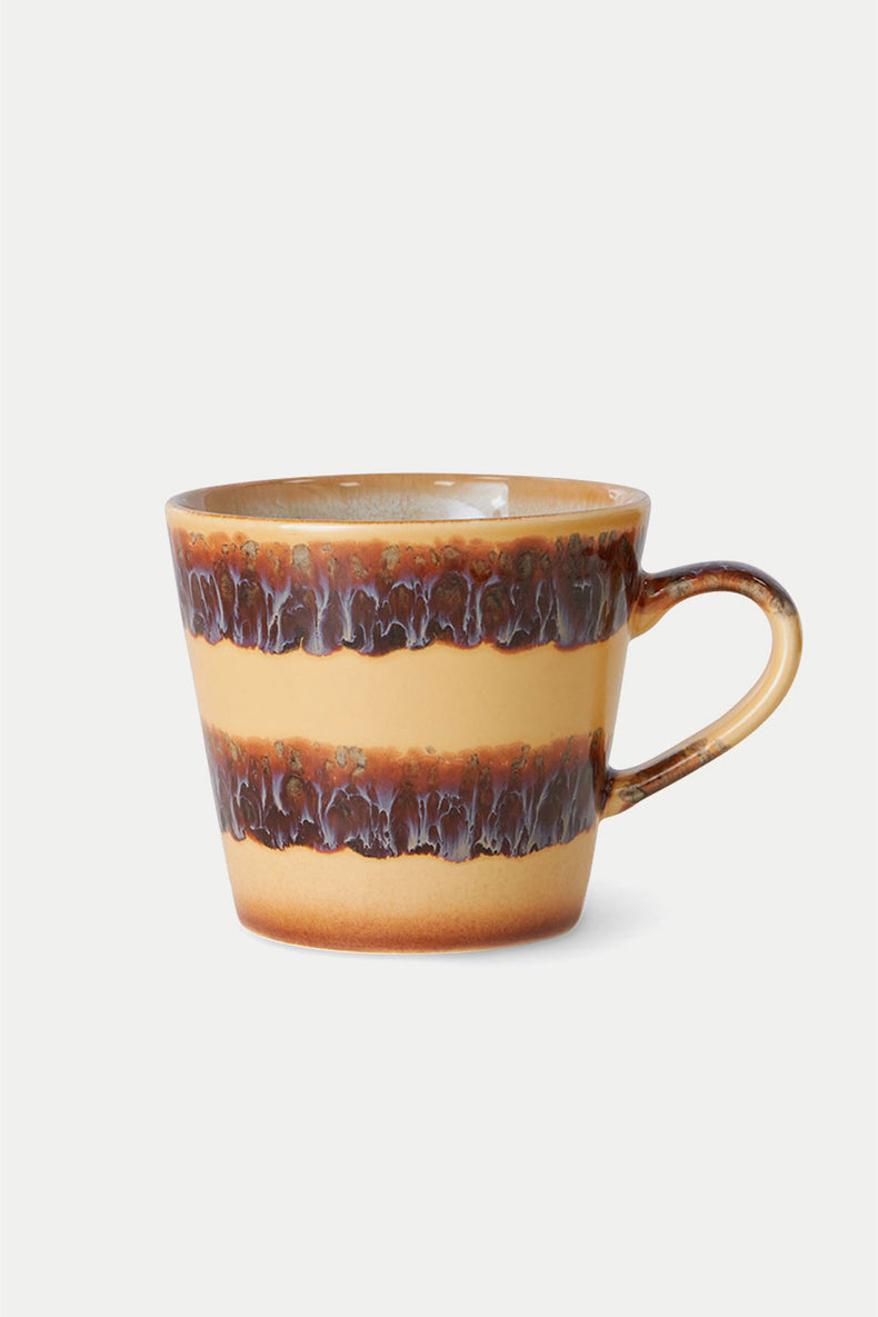 HKliving Cliffs 70s Ceramics Cappuccino Mug