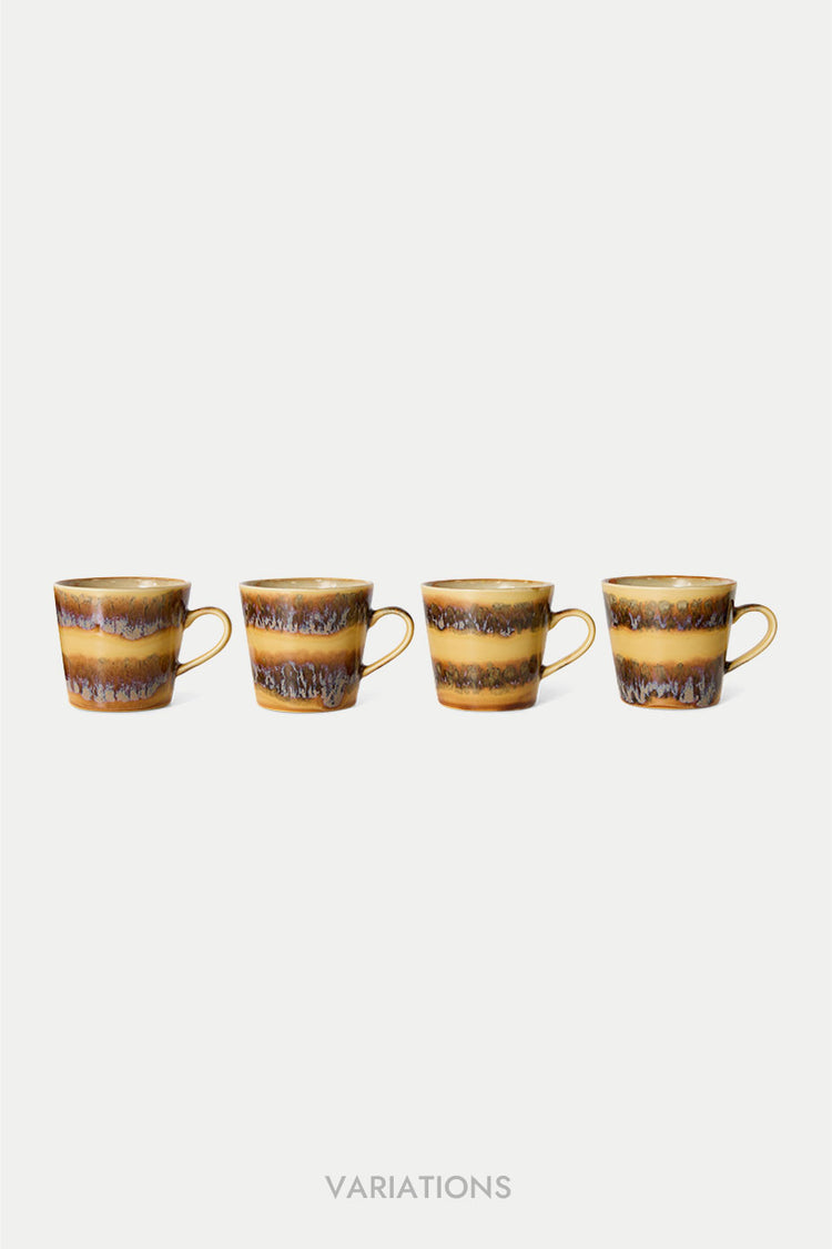 HKliving Cliffs 70s Ceramics Cappuccino Mug