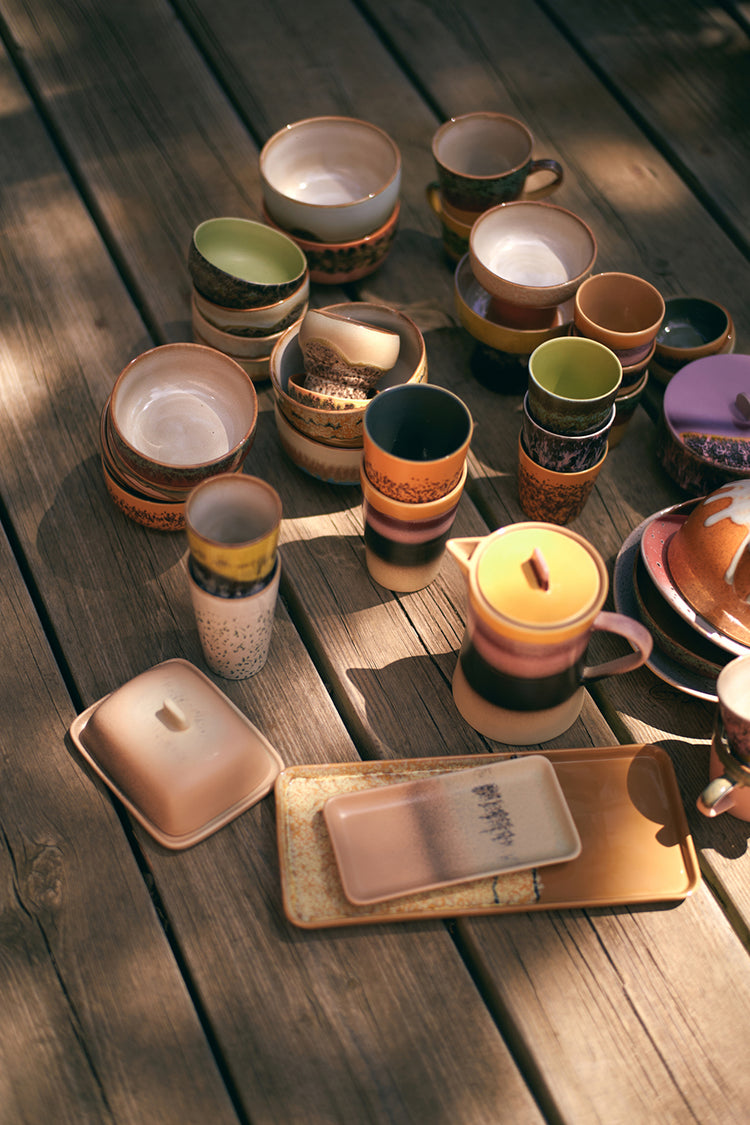 HKliving Breeze 70s Ceramics Butter Dish