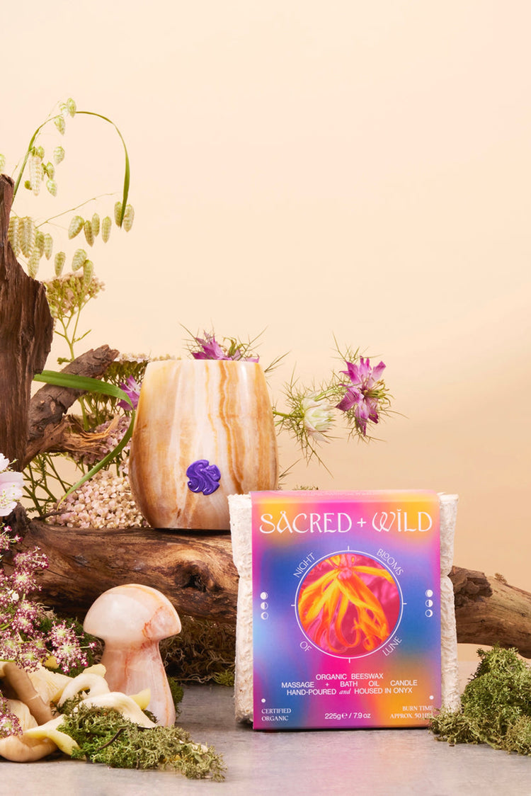 Sacred + Wild Night Blooms Of Lune Massage Candle