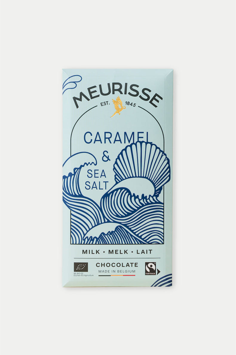 Meurisse Milk Chocolate With Caramel & Sea Salt 100g
