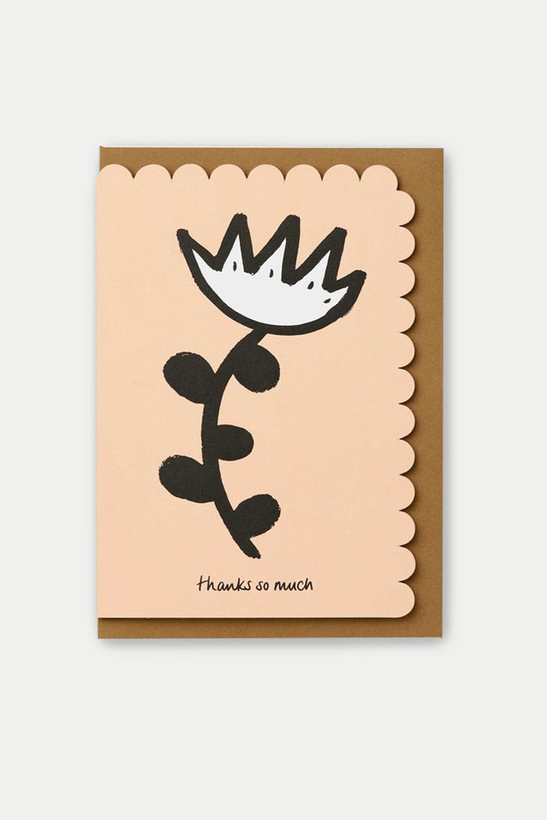 Kinshipped Abstract Flower Thanks So Much Card