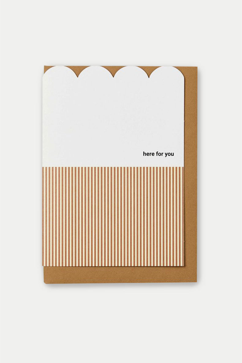 Kinshipped Scallop Here For You Card