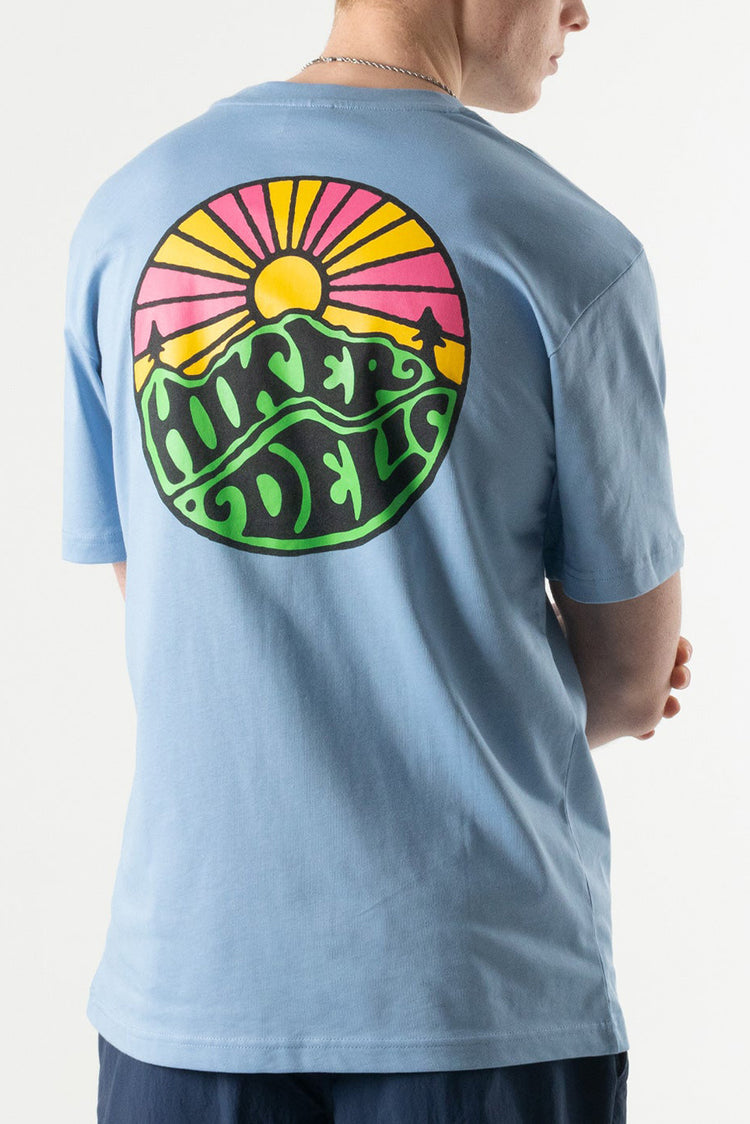 Hikerdelic Fjord Blue Original Logo T-Shirt