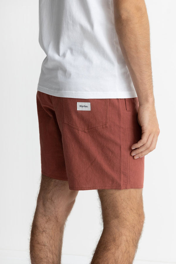 Clay Textured Linen Jam Shorts