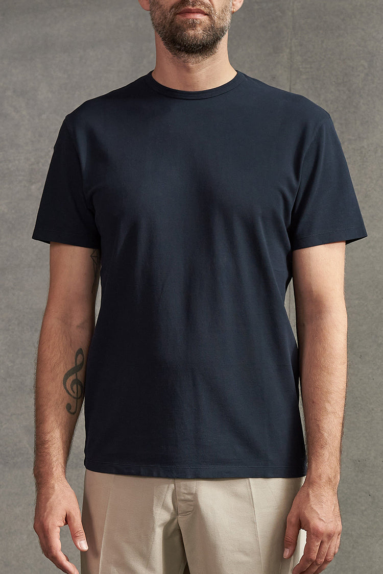 About Companions Navy Eco Pique Liron T-Shirt