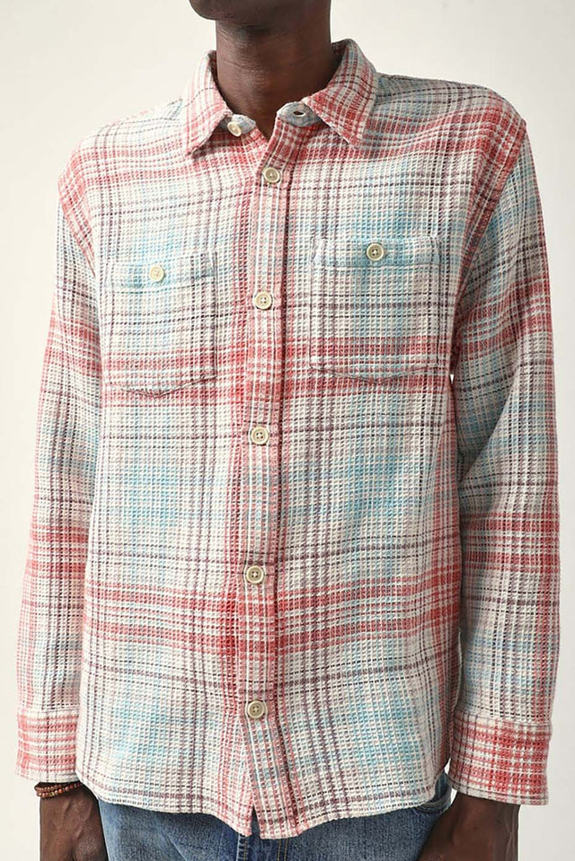 Corridor Blizzard Waffle Madras Shirt