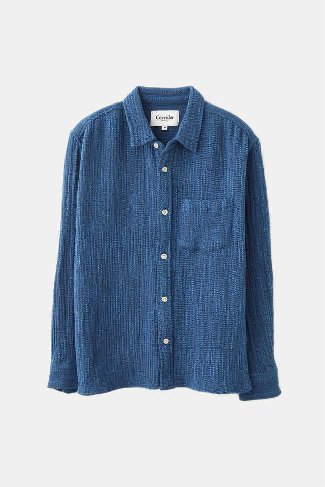 Corridor Blue Snowfall Twill Shirt