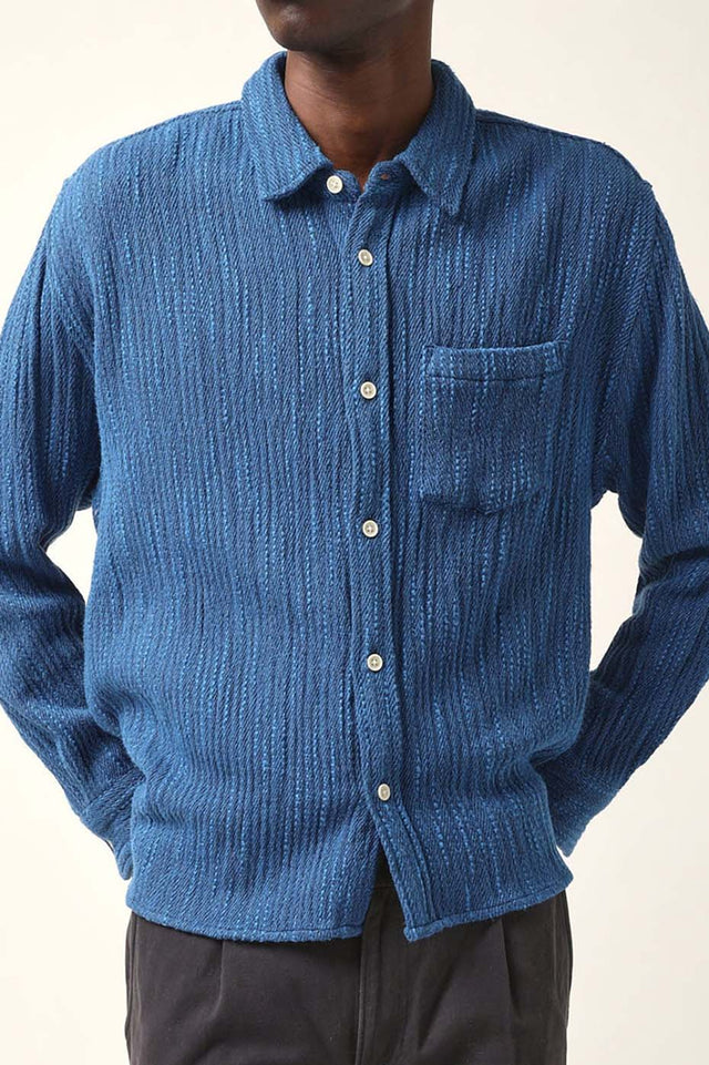 Corridor Blue Snowfall Twill Shirt