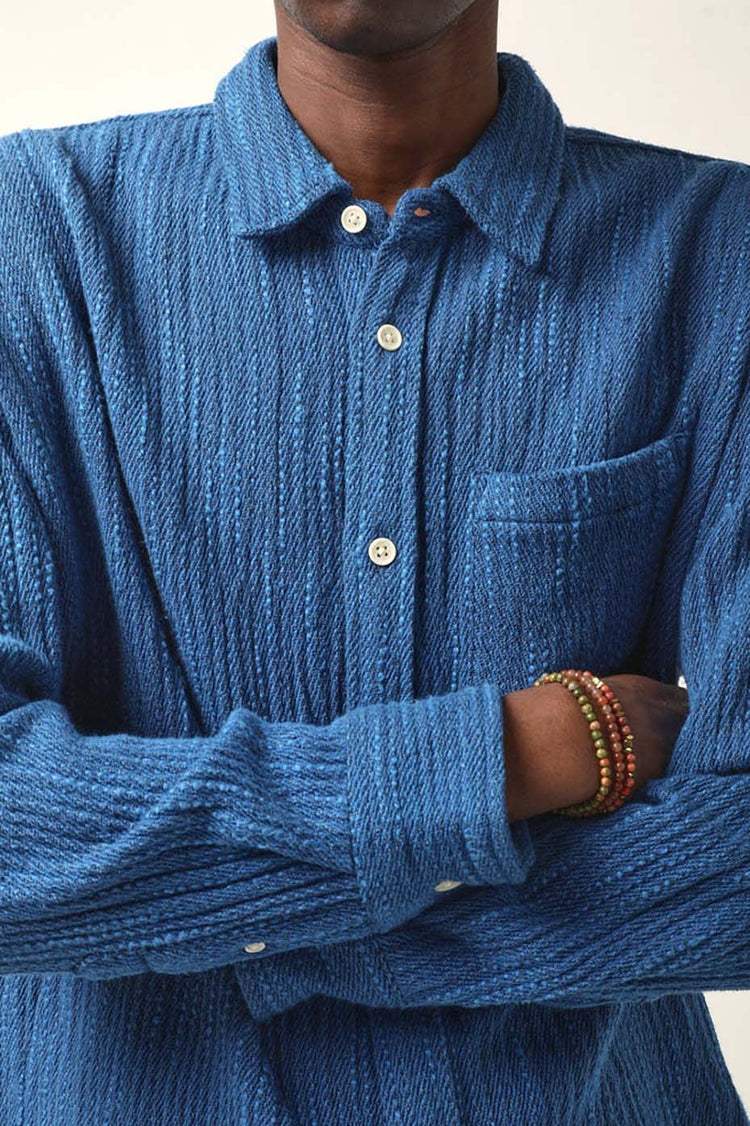 Corridor Blue Snowfall Twill Shirt