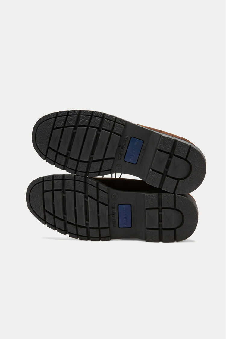 Kleman Chocolate Padror VV Suede Lace Up Shoes Mens