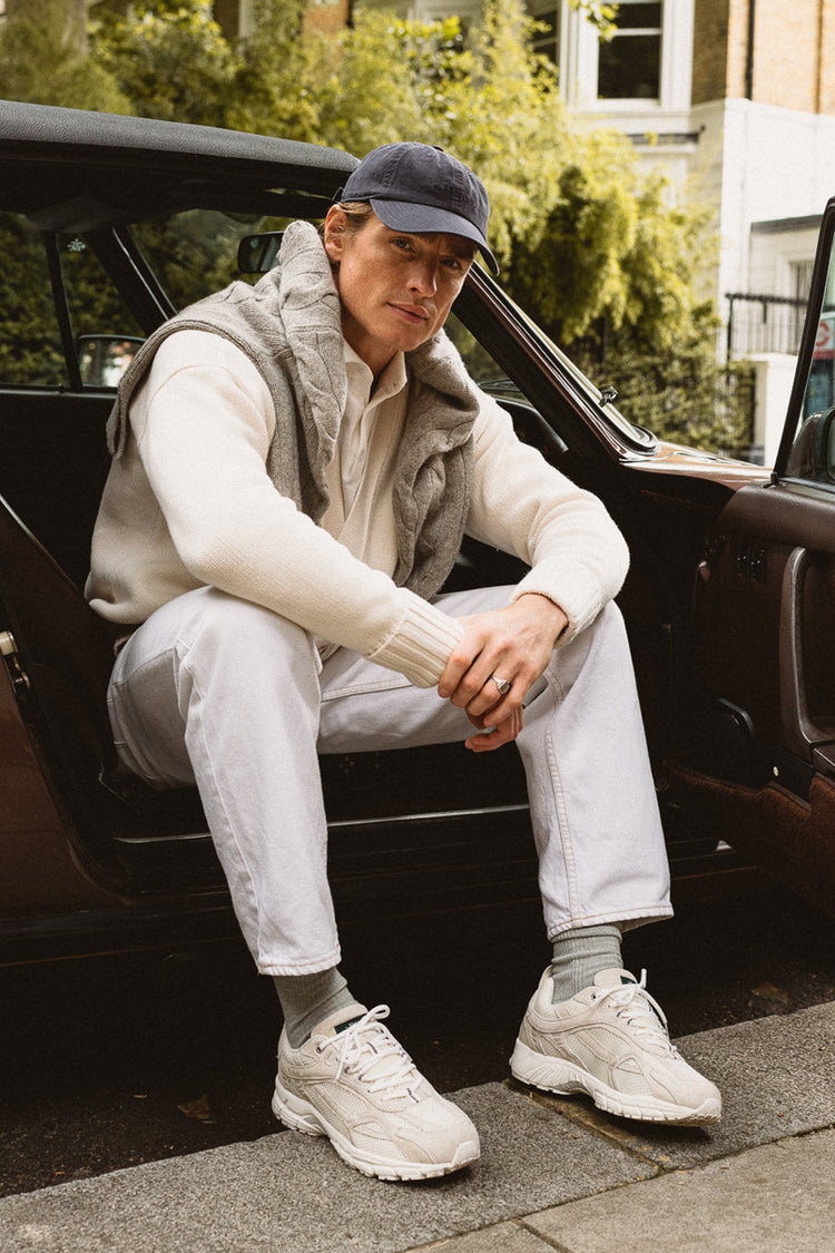 The Mercer Brand Off White The Re-Run Monochrome Trainers Mens