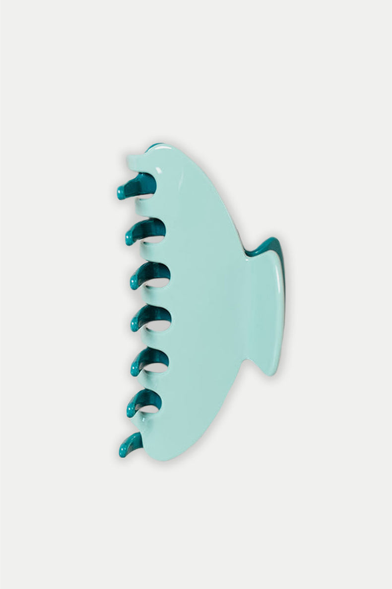 Nat + Noor Teal Blue Robin Large Hair Claw