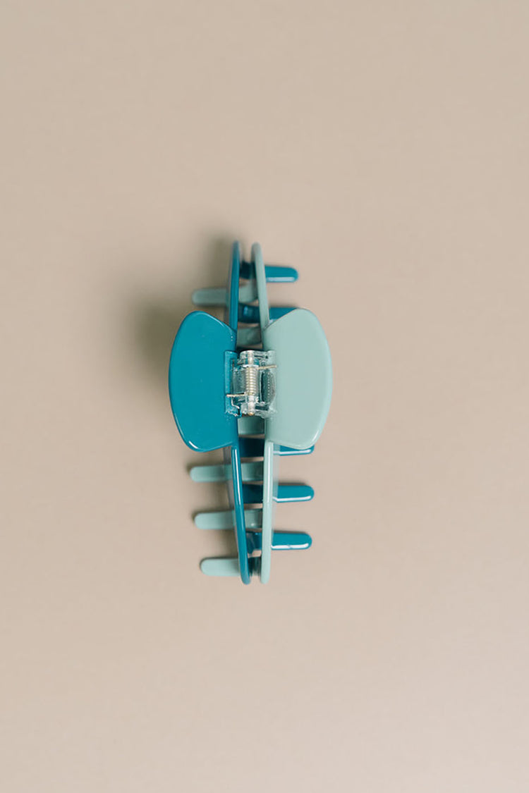 Nat + Noor Teal Blue Robin Large Hair Claw