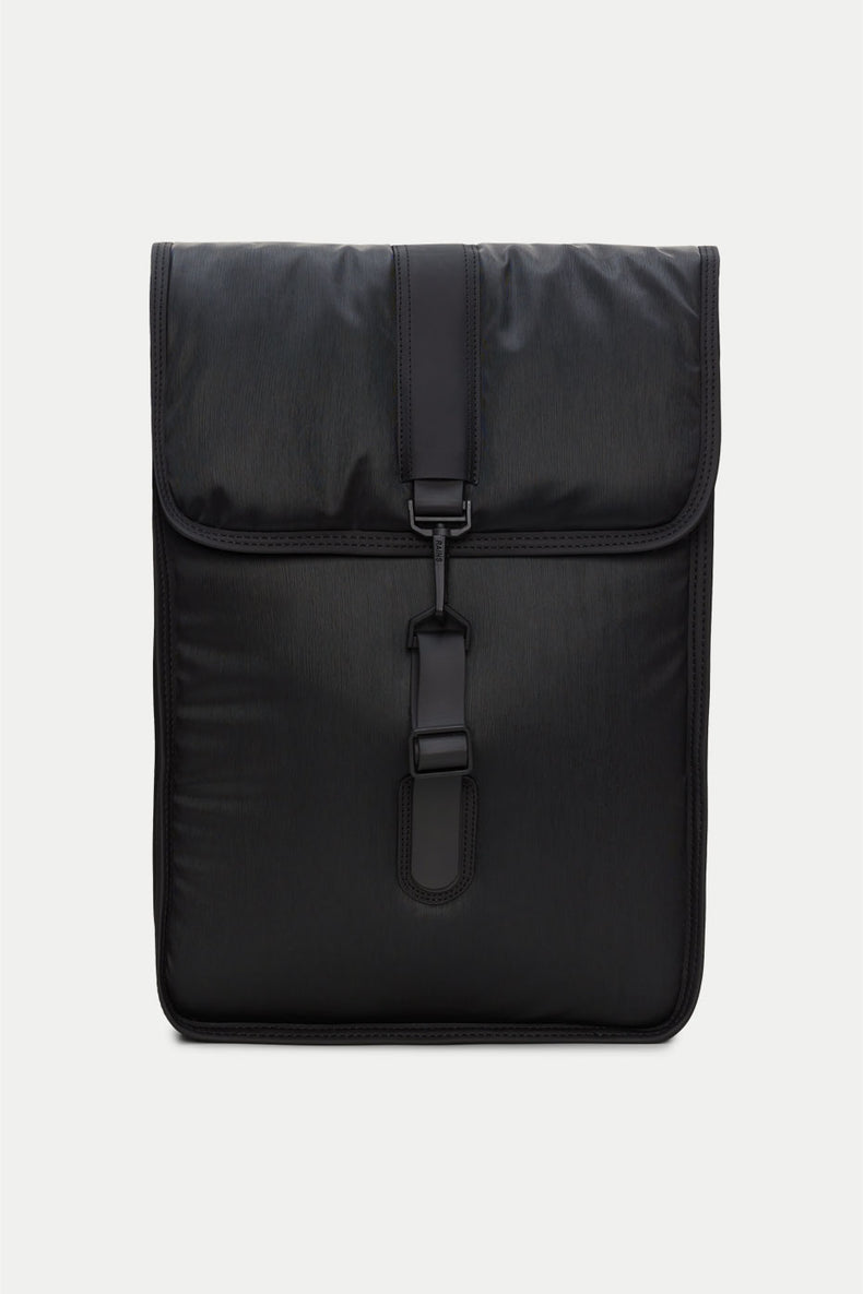 Rains Black Puffed Backpack Mini