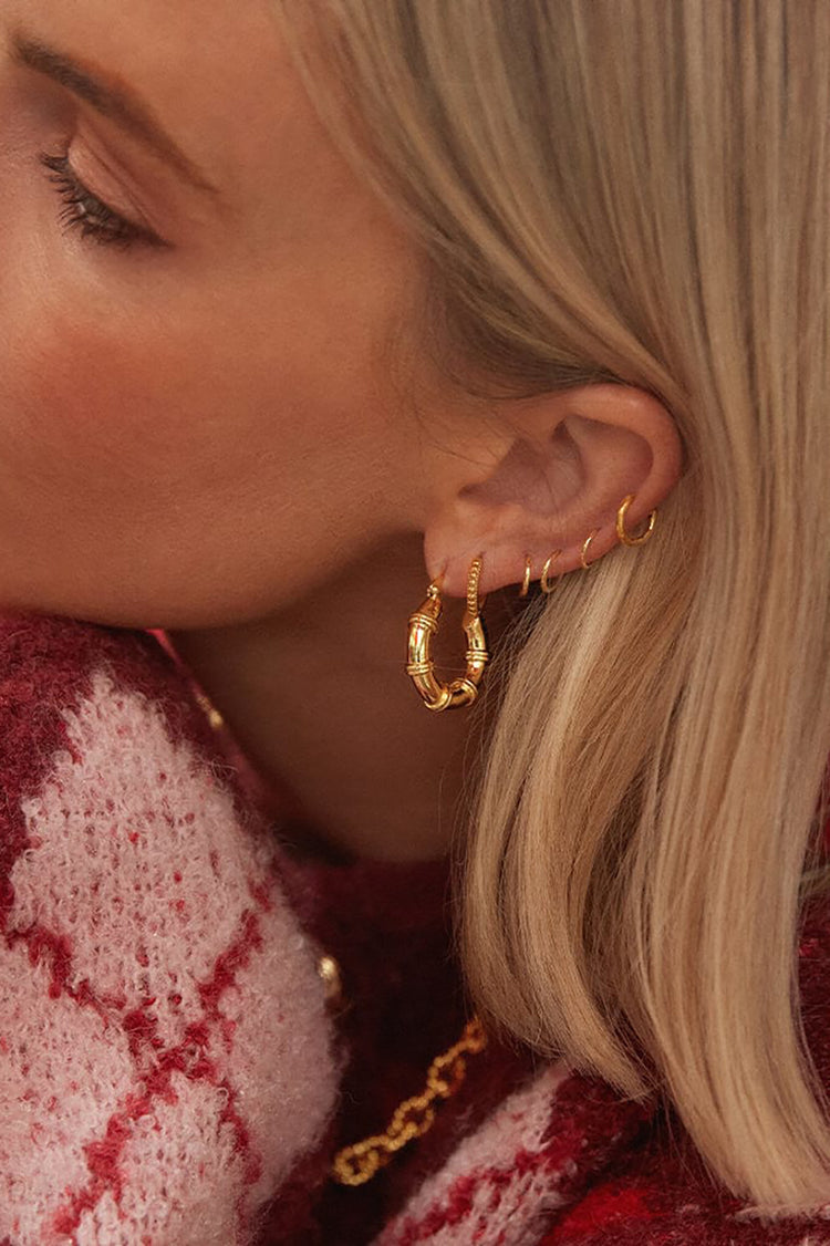 Daisy London Gold Chunky Hoop Earrings