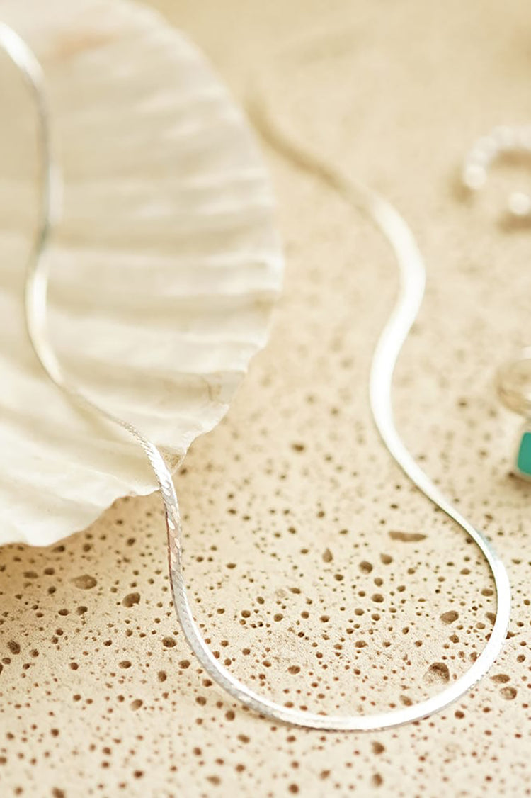 Daisy London Silver Fine Snake Chain Necklace