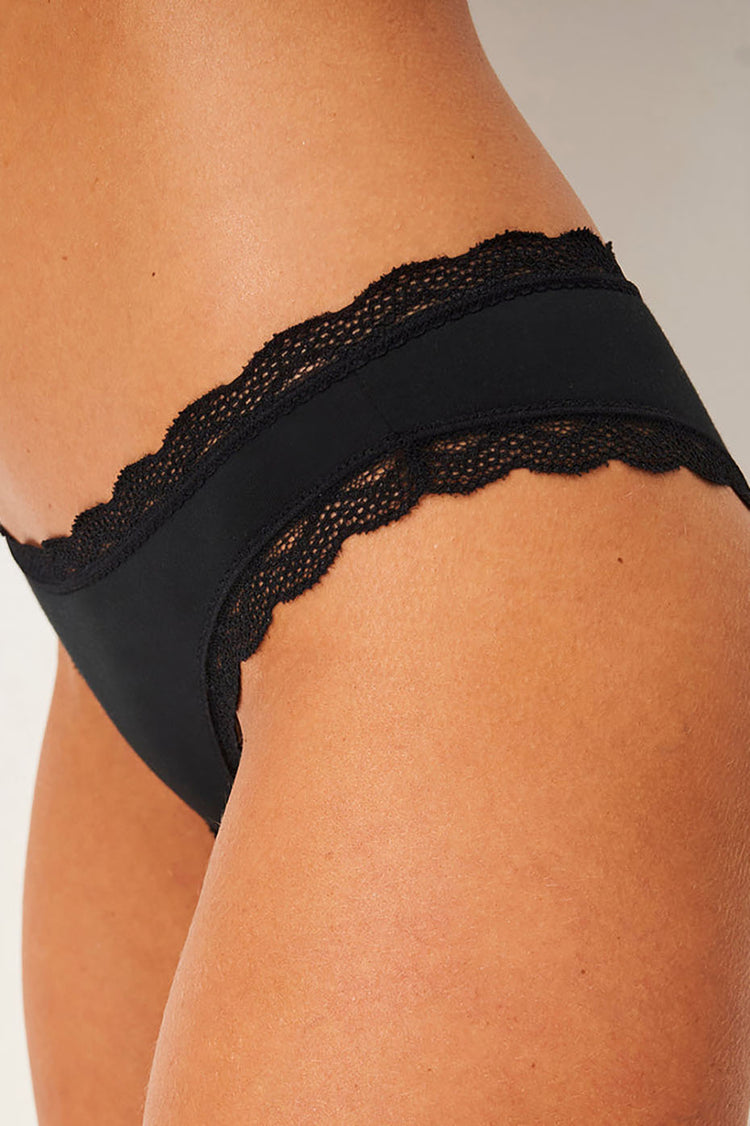 Stripe & Stare Black The Original Knicker