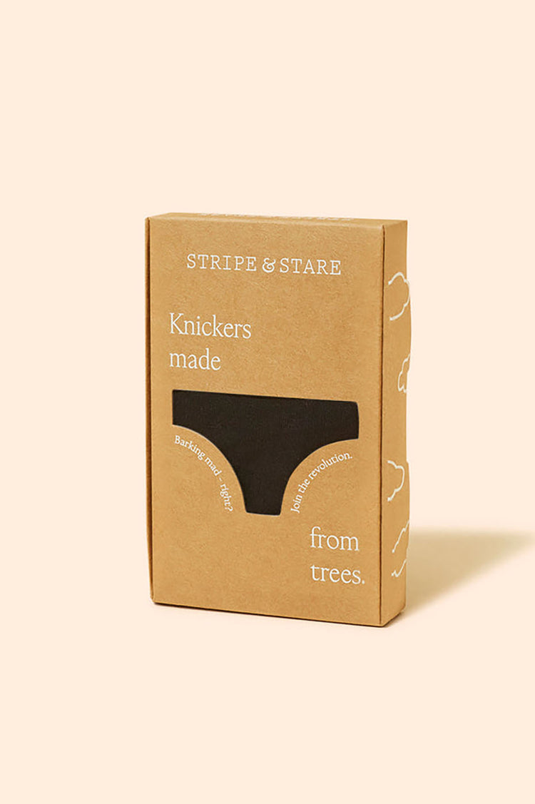 Stripe & Stare Black The Original Knicker