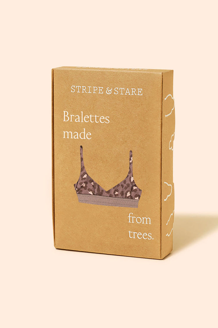 Stripe & Stare Neutral Leopard Taupe T-Shirt Bra