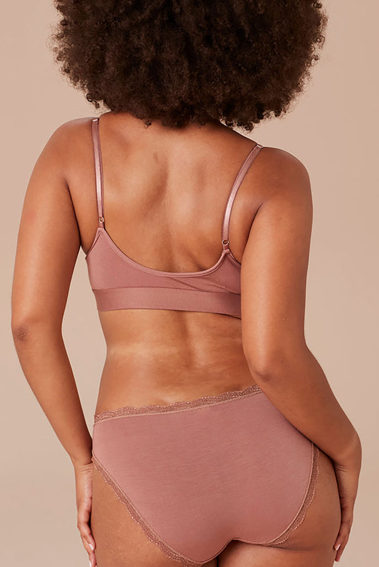 Stripe & Stare Mocha T-Shirt Bra