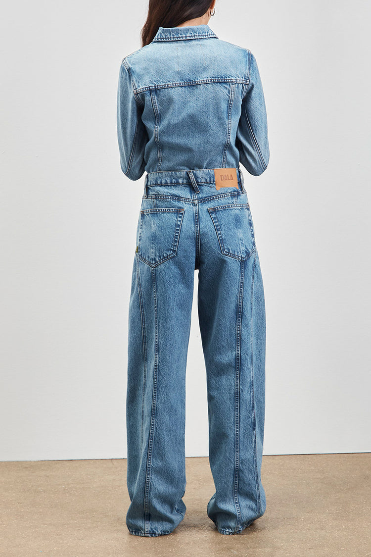 Dala Flat Blue Sling Jeans