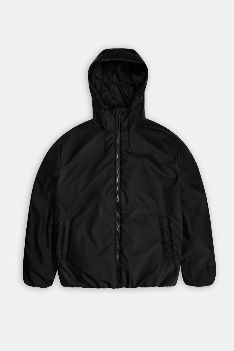 Rains Black Lohja Insulated Jacket