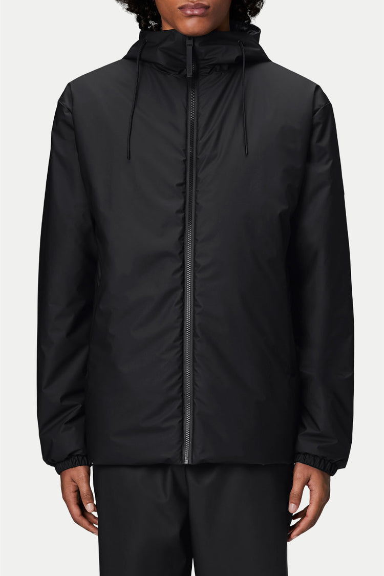Rains Black Lohja Insulated Jacket
