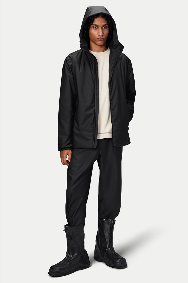 Rains Black Lohja Insulated Jacket