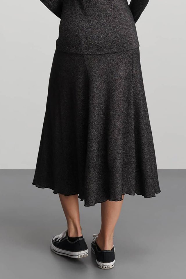 Mads Nørgaard Gun Metal Lurex Saga Skirt