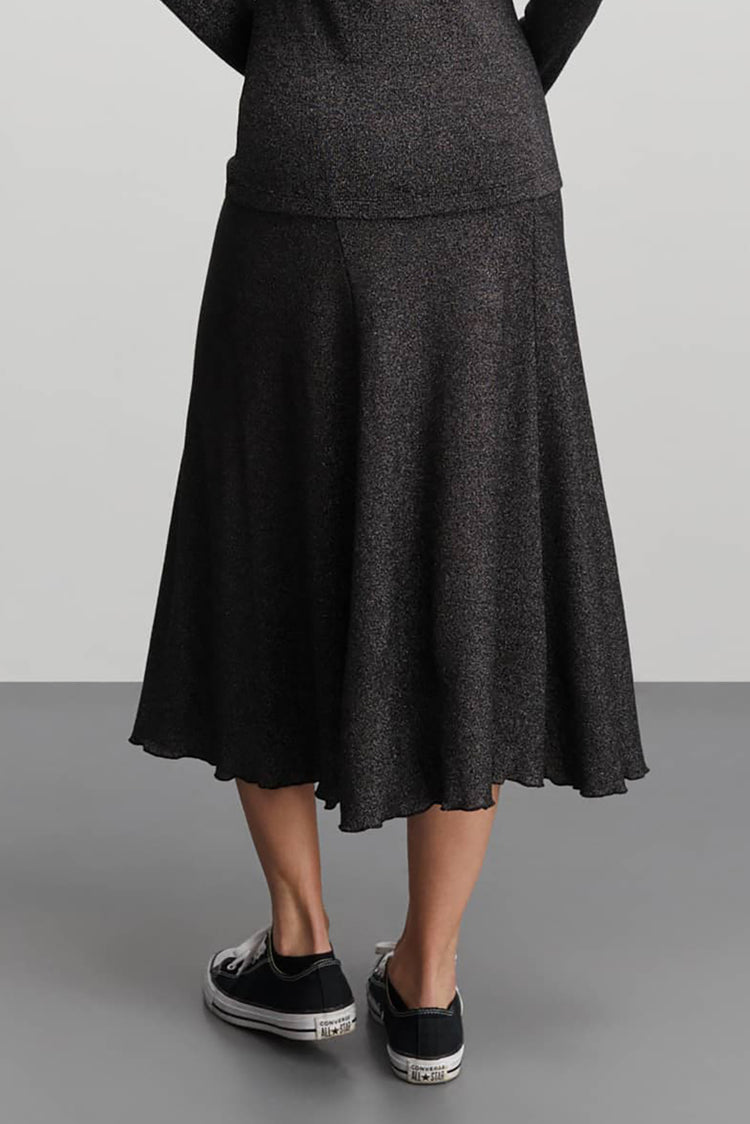 Mads Nørgaard Gun Metal Lurex Saga Skirt