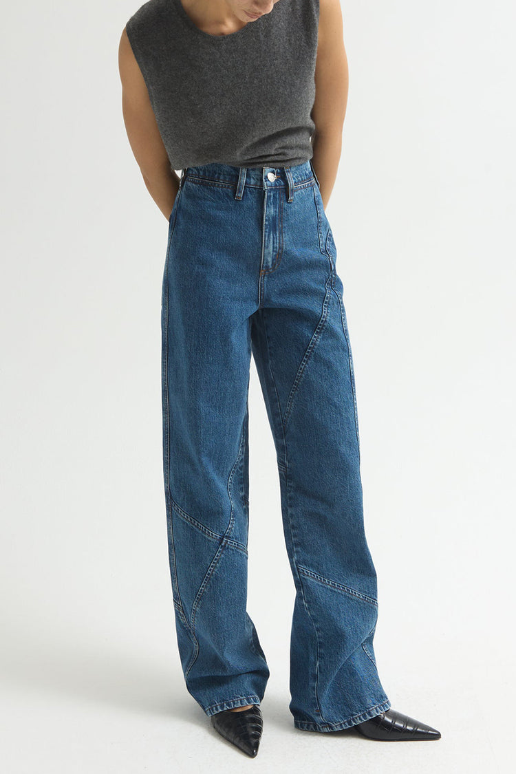 Dala Cornflower Angle Starch Jeans