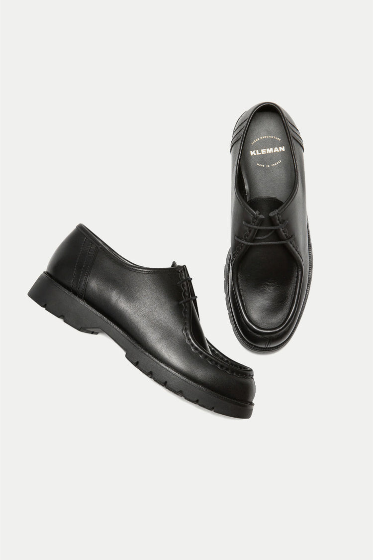 Kleman Black Padror Lace Up Shoes Womens