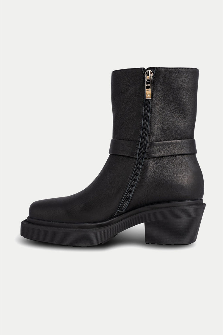 Shoe The Bear Black Amina Biker Boots