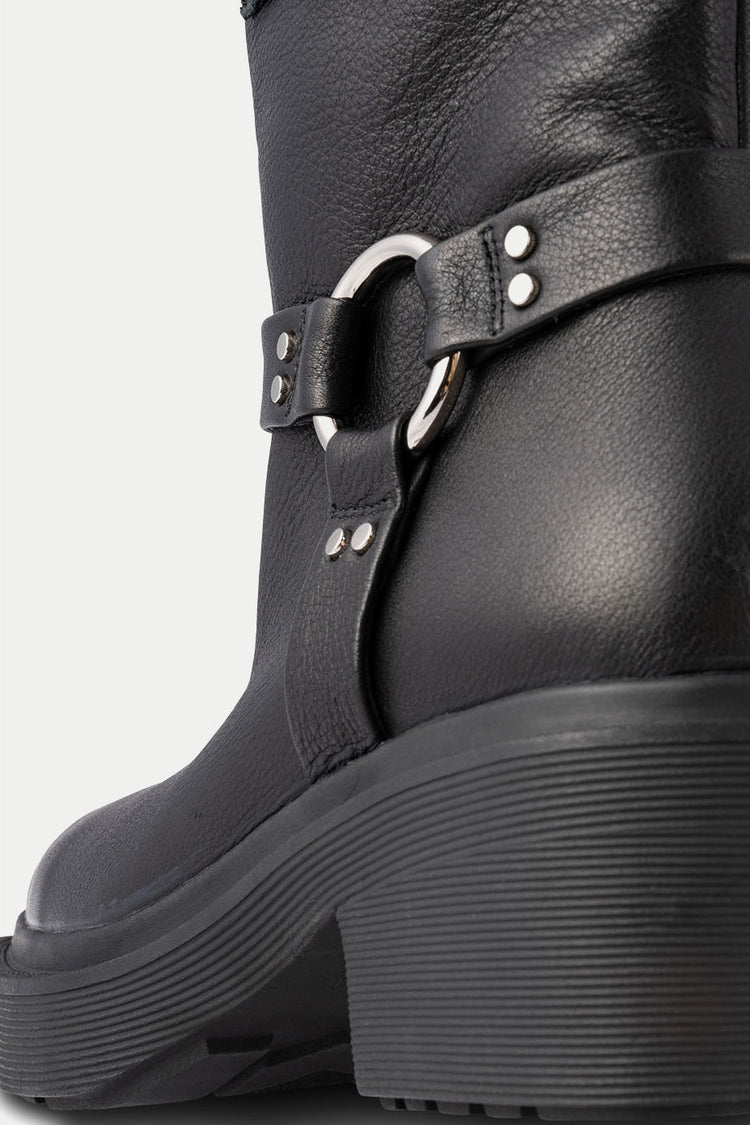Shoe The Bear Black Amina Biker Boots