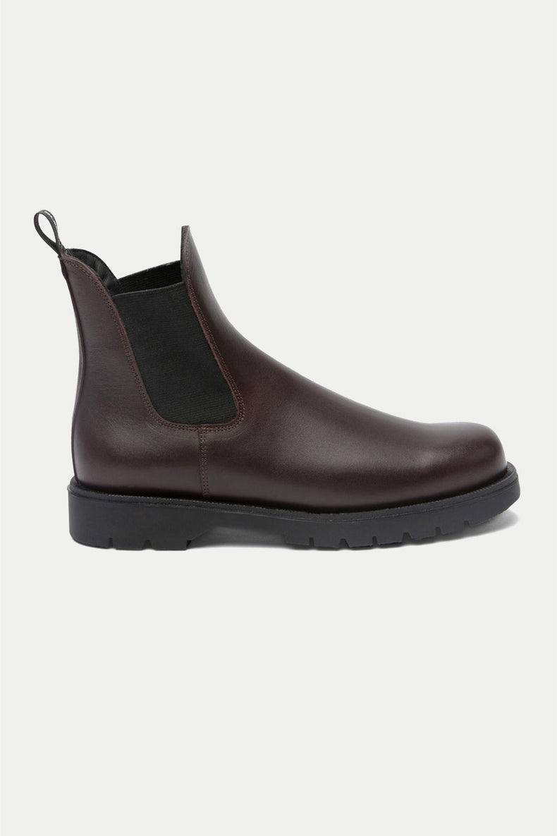 Kleman Burgundy Tonnant Chelsea Boots Womens