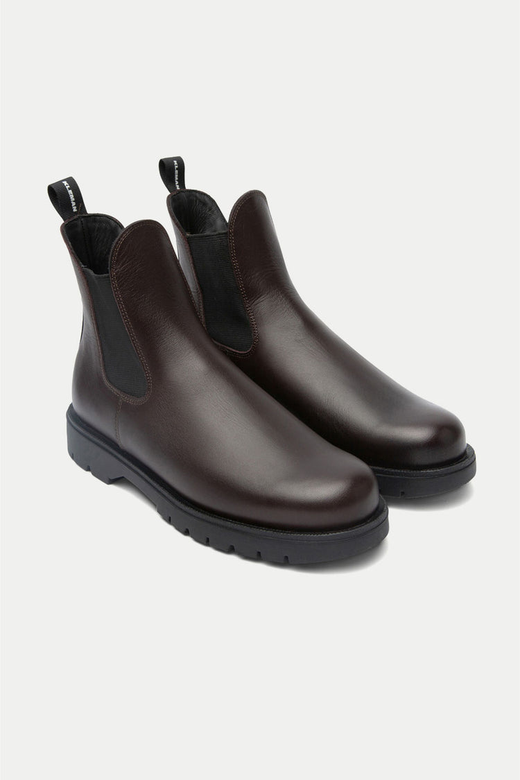 Kleman Burgundy Tonnant Chelsea Boots Womens