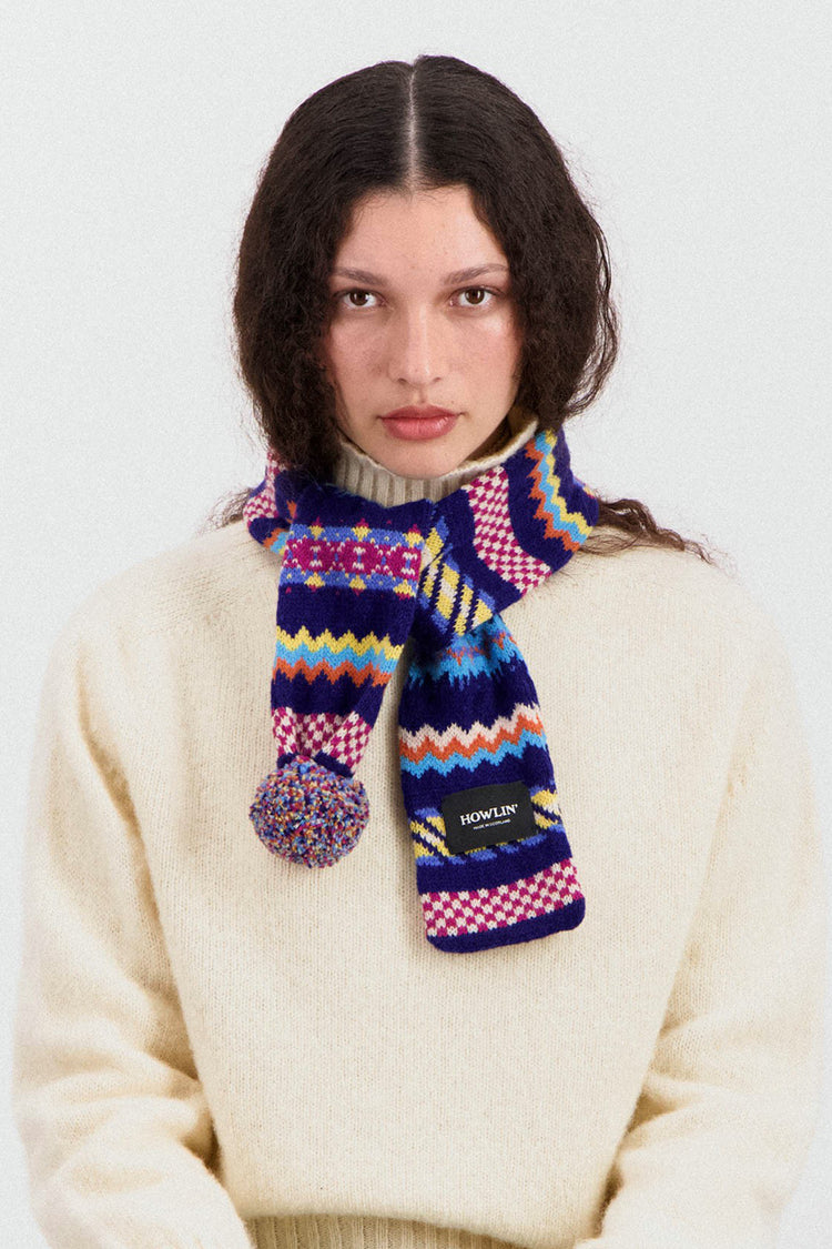 Howlin Cobalt Small Woolen Wonder Scarf