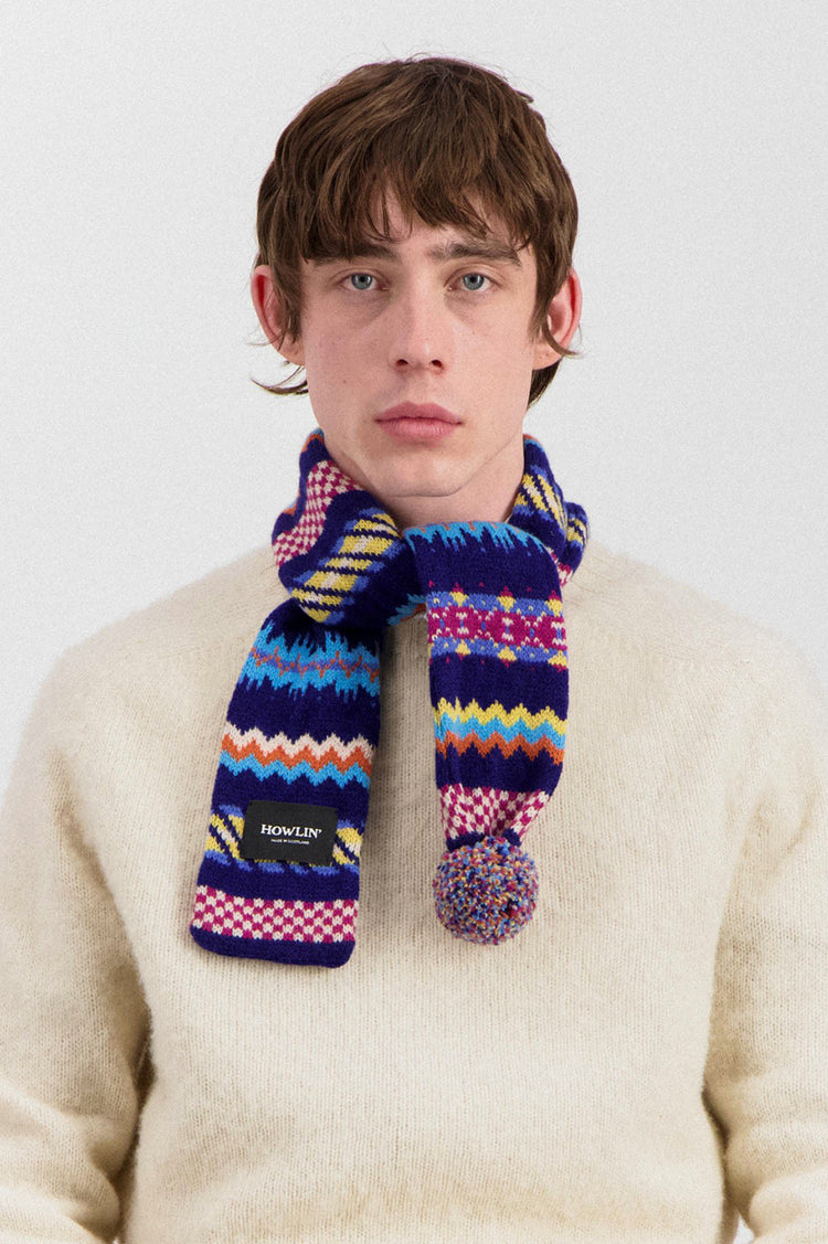 Howlin Cobalt Small Woolen Wonder Scarf