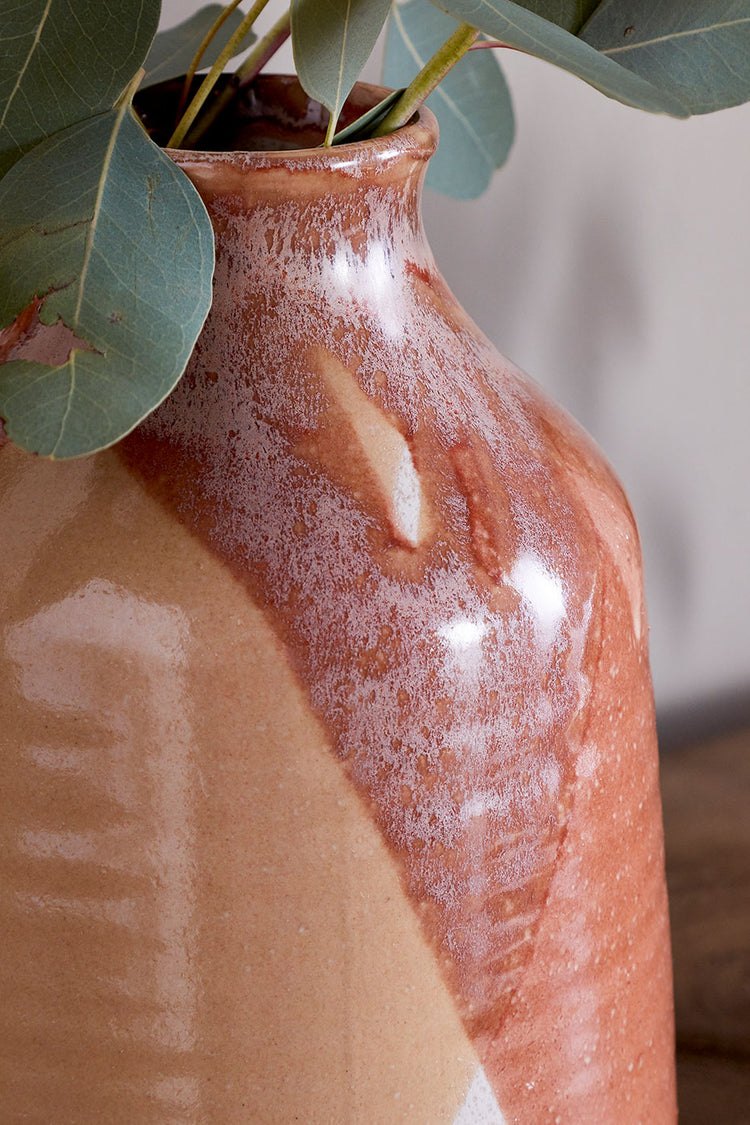 Nkuku Terracotta Mix Lucia Ceramic Vase - Large