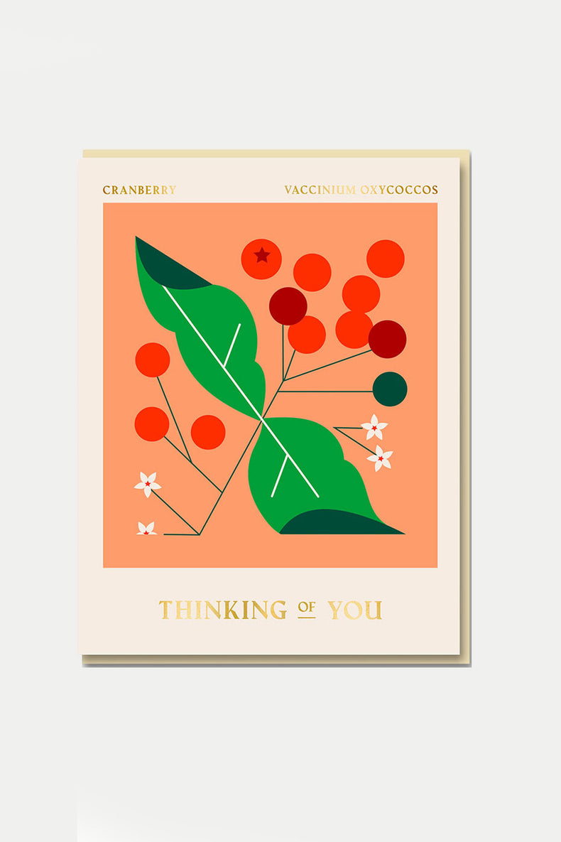 1973 Spitalfields Market: Cranberry Thinking Of You Card