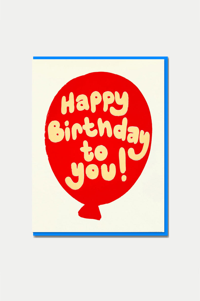 1973 Joyful Red Balloon Card