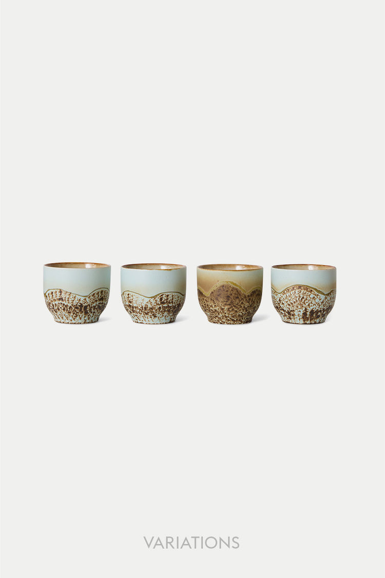 HKliving Shell 70s Ceramics Café Cup