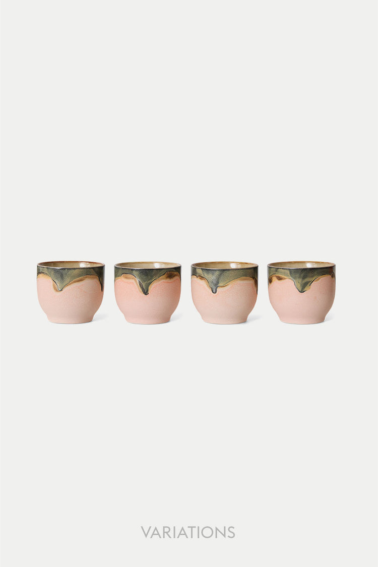 HKliving Blossom 70s Ceramics Café Cup