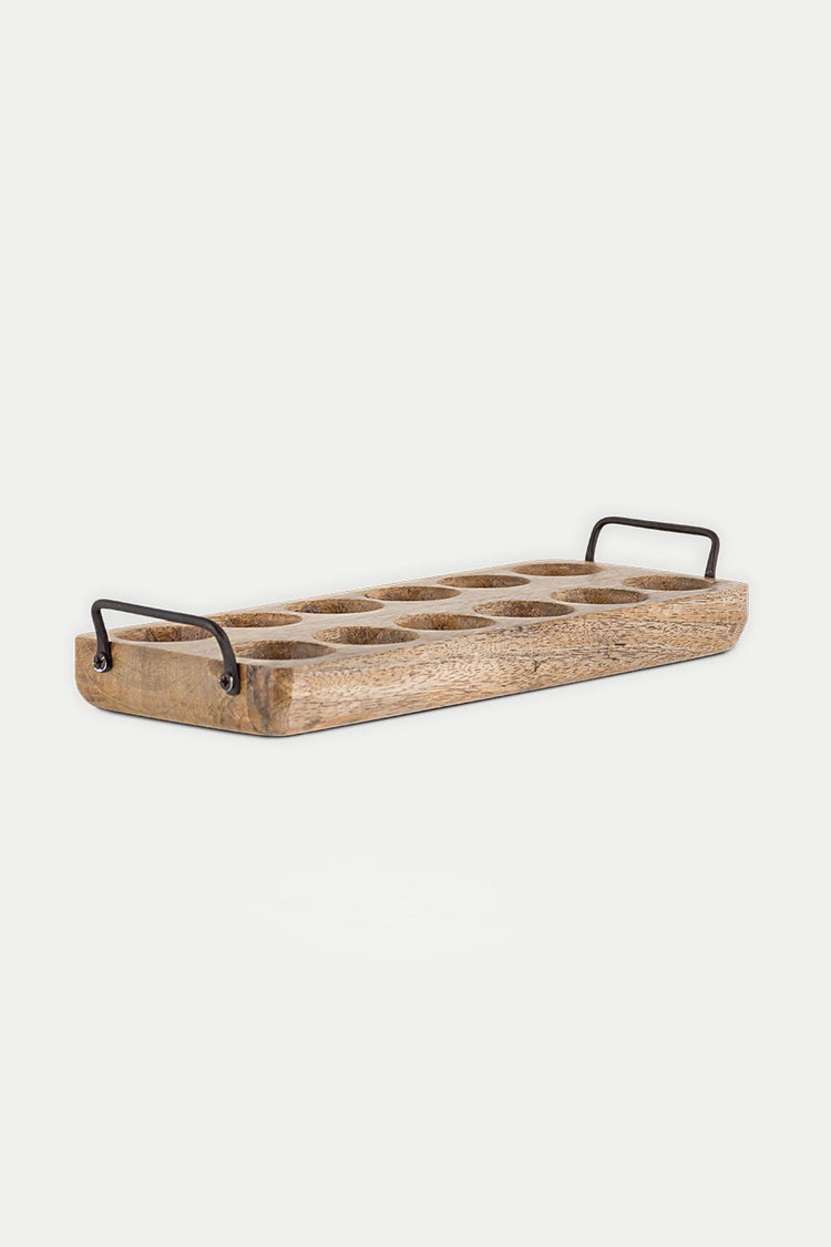 Nkuku Natural Anda Mango Wood Egg Holder