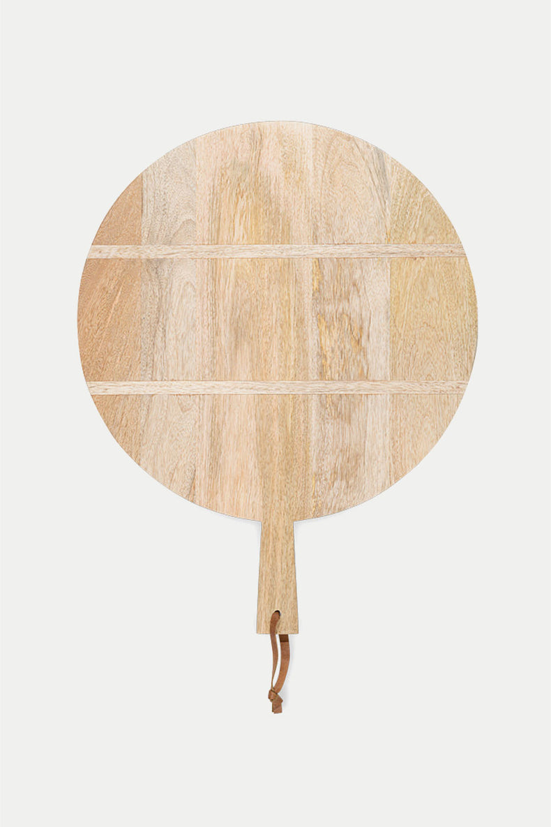 Nkuku Natural Pijja Panelled Pizza Board - Large